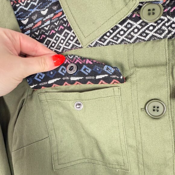 NWT Modcloth Assorted Occasions Anorak Utility Jacket Army Green Size XXS NEW - Picture 8 of 15